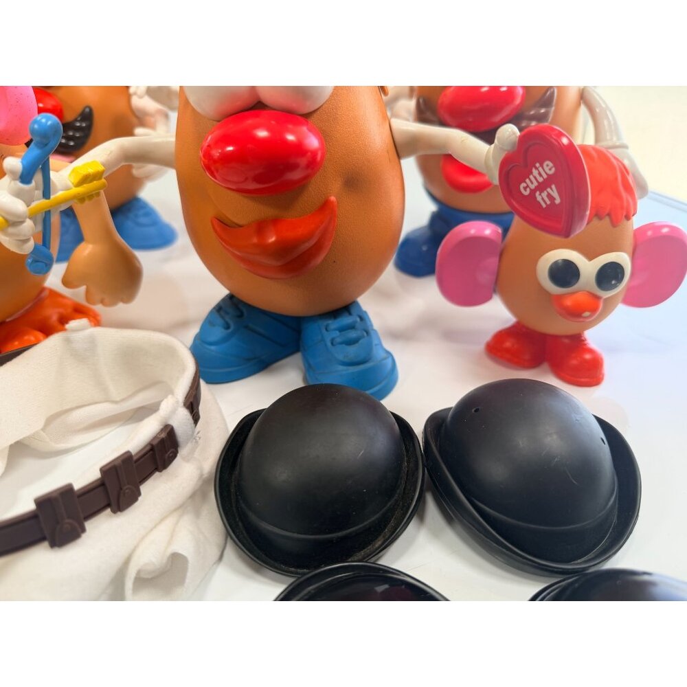 Vintage LARGE Mr. Potato Head Toy Lot Hats Glasses Shoes Arms & Faces 12 Bodies - Picture 10 of 11